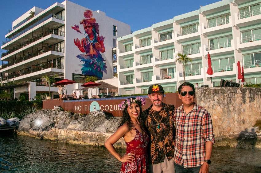 Pinceladas de tradición: el mural mítico de la diosa de Cozumel